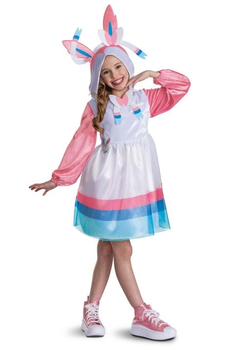 Pokémon Sylveon Hooded Costume Dress for Girls - US 4503