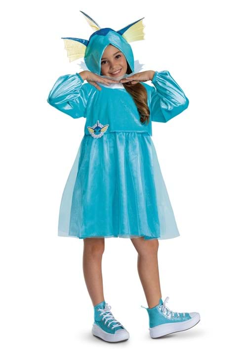 Girl's Pokémon Vaporeon Hooded Costume Dress - US 7445