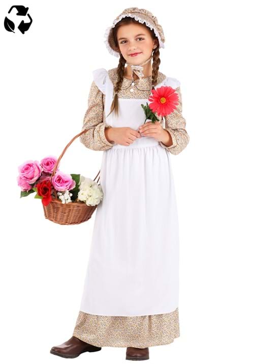 Prairie Girl Sustainable Materials Costume for Girls - US 1853