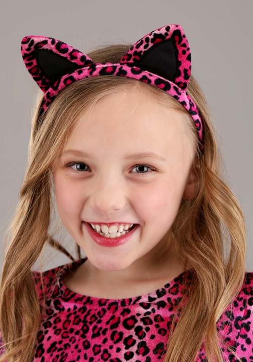 Girl's Prancing Pink Leopard Costume Dress - US 5438
