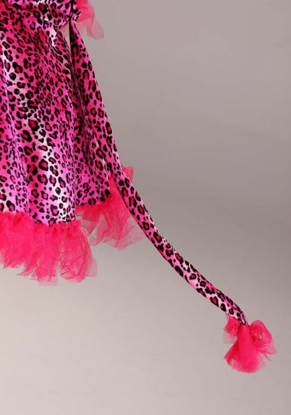 Girl's Prancing Pink Leopard Costume Dress - US 5438