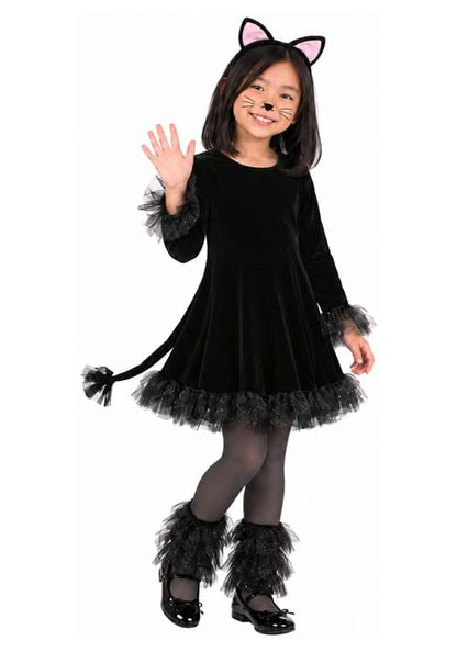 Precious Black Cat Girl's Costume - US 1284