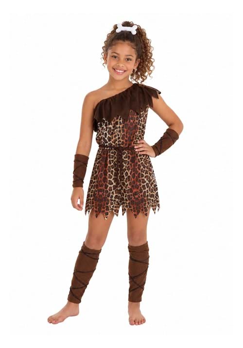 Prehistoric Cave Girl's Costume - US 3257