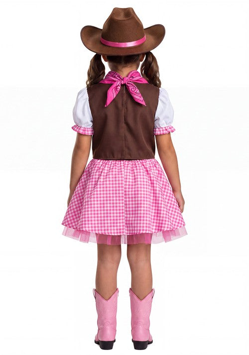 Girl's Pretty Pink Cowgirl Costume - US 2420