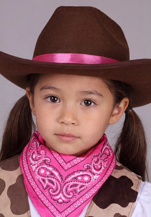 Girl's Pretty Pink Cowgirl Costume - US 2420