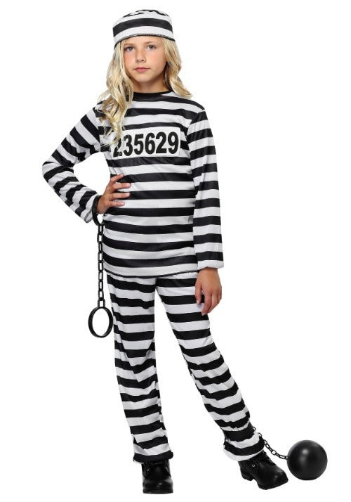 Girl's Prisoner Costume - US 9686