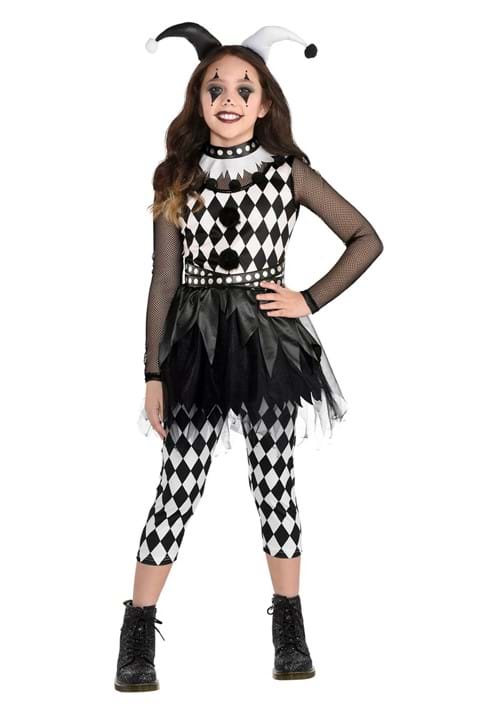 Girl's Punky Jester Costume - US 9132