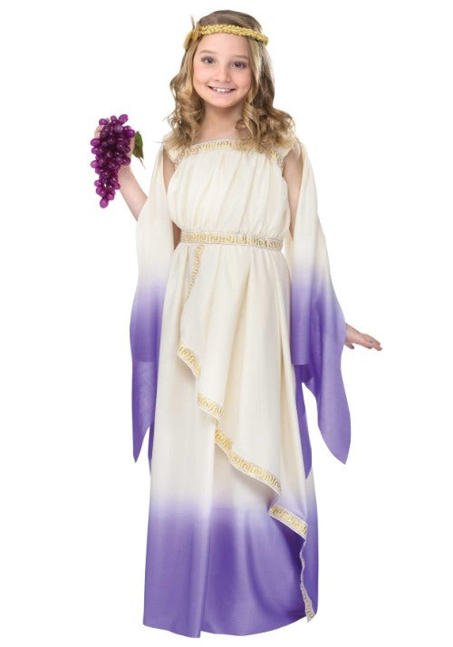 Girl's Purple Goddess Costume - US 7803