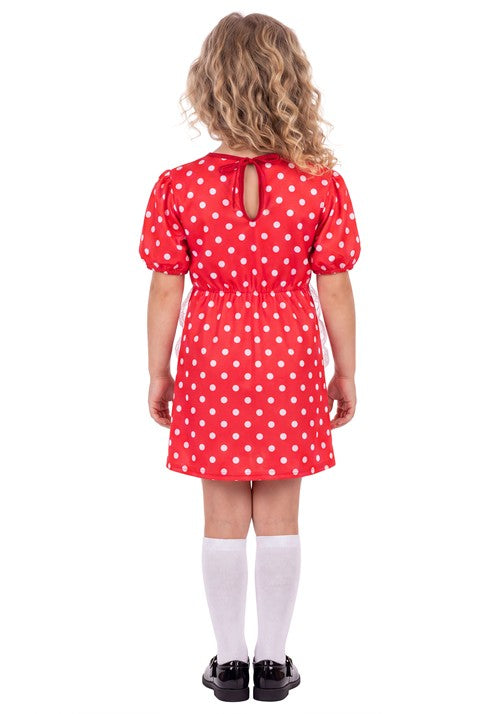 Girl's Rag Doll Red Dress Costume - US 7567