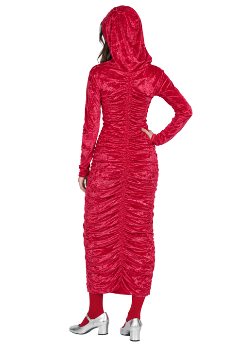 Girl's Red Dress with Hood Costume - US 6659