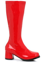 Girls Red Gogo Boots - US 5674