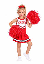 Girl's Red & White Uniform Cheerleader Costume - US 7330