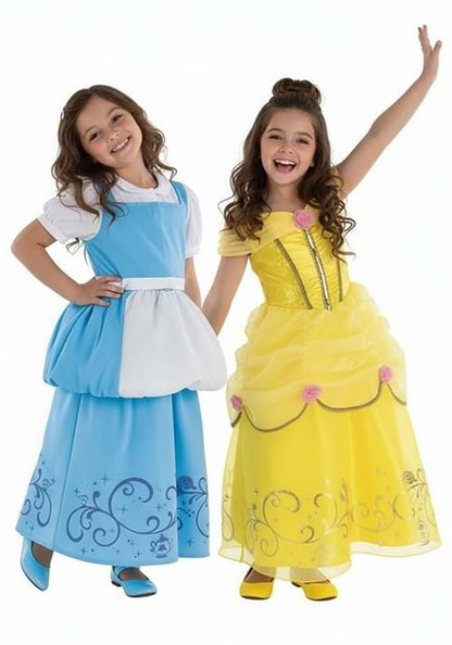 Girl's Reversible Belle Costume Dress - US 0199