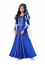 Girl's Royal Blue Princess Costume - US 1829