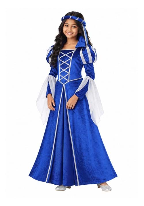 Girl's Royal Blue Princess Costume - US 1829