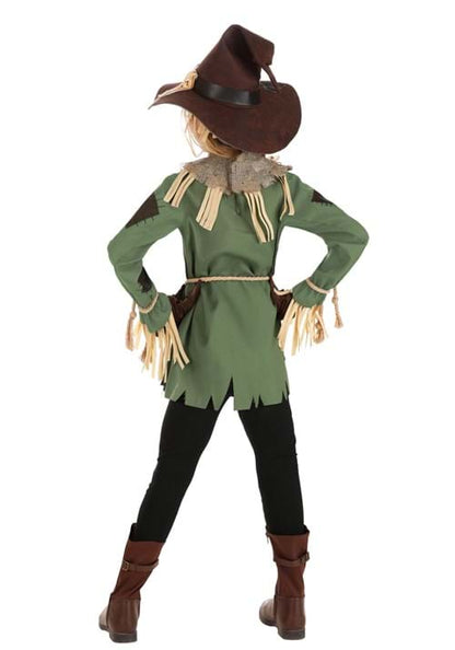 Scary Green Scarecrow Costume for Girls - US 0813