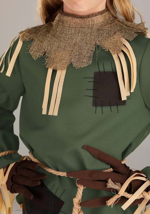 Scary Green Scarecrow Costume for Girls - US 0813