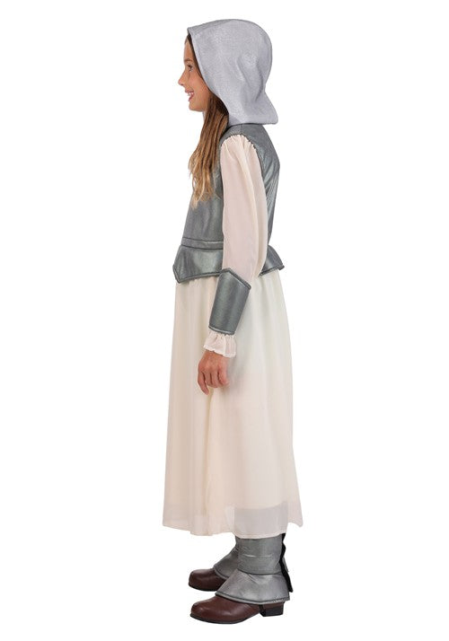 Girl's Shining Silver Joan of Arc Costume - US 1712