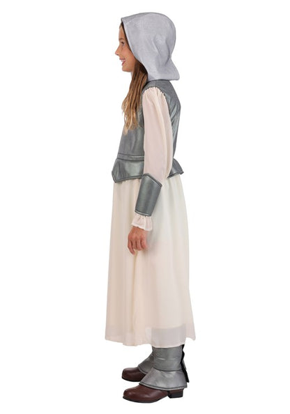 Girl's Shining Silver Joan of Arc Costume - US 1712