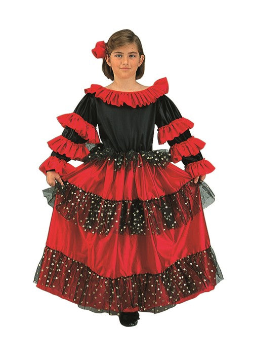 Girl's Spanish Beauty Costume Dress - US 6739