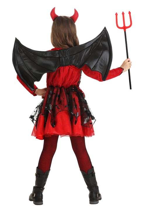Sparkling Devil Dress Costume for Girls - US 3178
