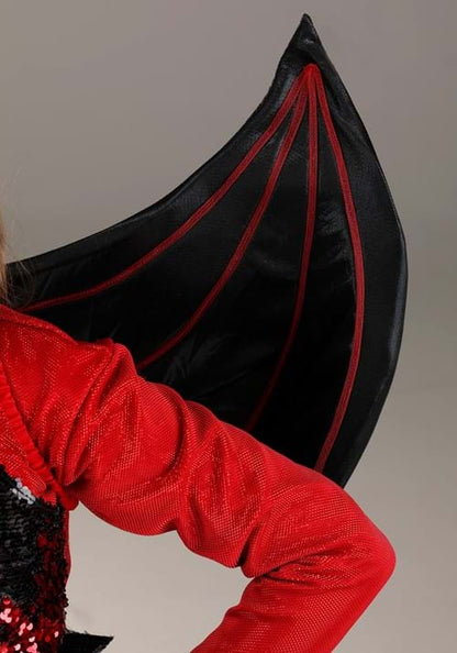 Sparkling Devil Dress Costume for Girls - US 3178