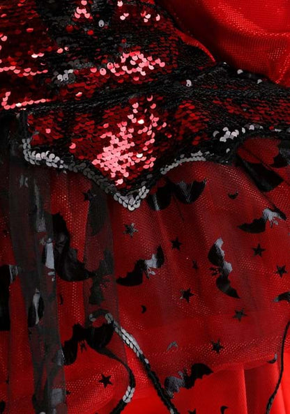 Sparkling Devil Dress Costume for Girls - US 3178