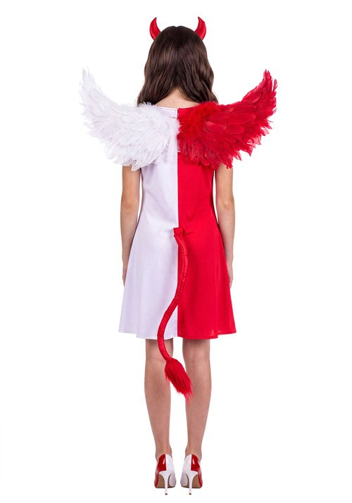 Girl's Split Serenity Devil Angel Costume Dress - US 9353