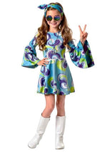 Girl's Super Cool Hippie Costume Dress - US 2423
