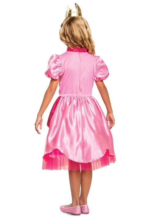 Super Mario Pink Princess Peach Costume for Girls - US 5297