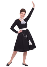Girl's Teen 50's Black Costume Poodle Skirt - US 5594