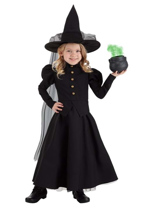 Girl's Deluxe Black Witch Costume for Toddlers - US 1080