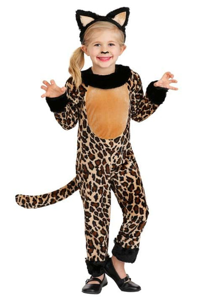 Girl's Toddler Leaping Leopard Costume - US 0328
