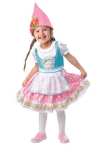 Girl's Pink Pastel Garden Gnome Toddler Costume - US 6380