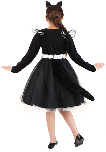 Black Cat Tutu Dress Costume for Girls - US 8545