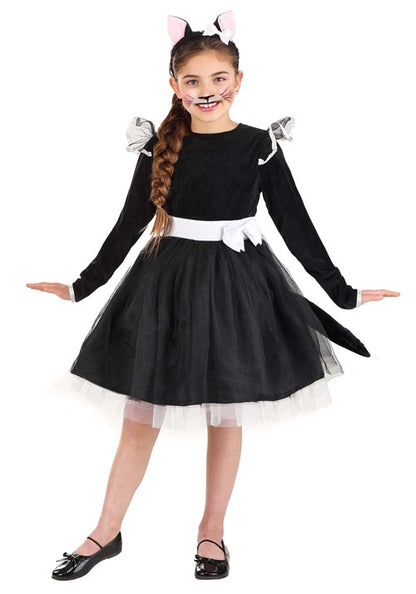 Black Cat Tutu Dress Costume for Girls - US 8545