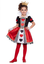 Girl's Velvet Queen of Hearts Costume - US 9050