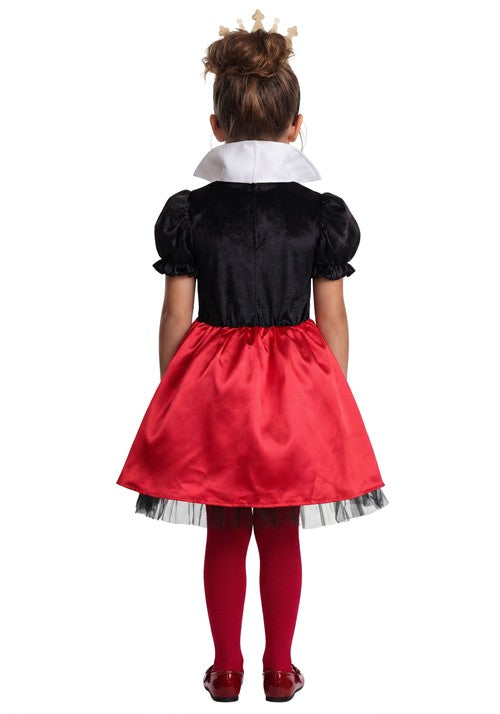 Girl's Velvet Queen of Hearts Costume - US 9050