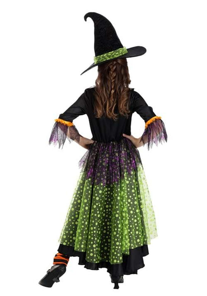 Verdant Spring Witch Costume for Girls - US 4743