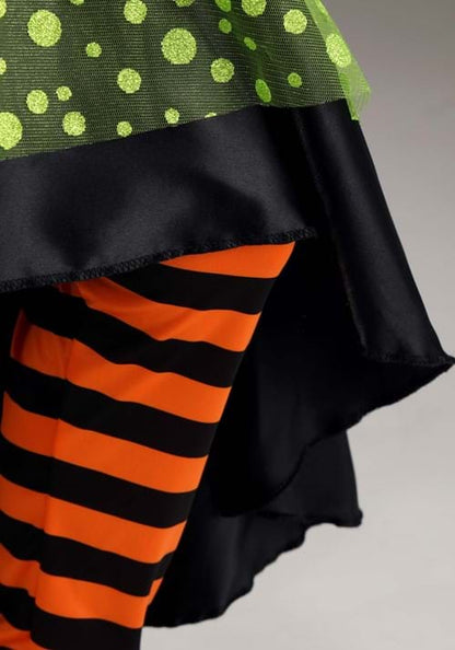 Verdant Spring Witch Costume for Girls - US 4743