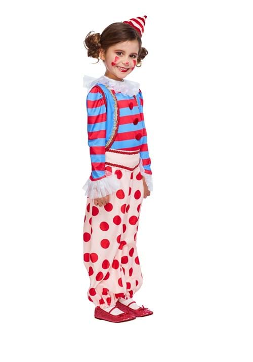 Vintage Clown Costume for Girls - US 8955