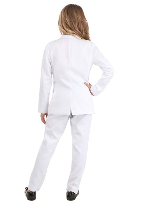 Girl's White Costume Suit - US 4284