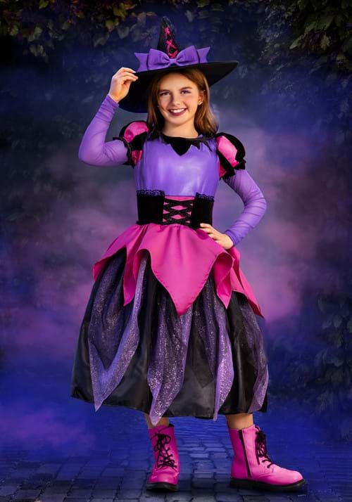 Witch Prestige Costume for Girls - US 1437