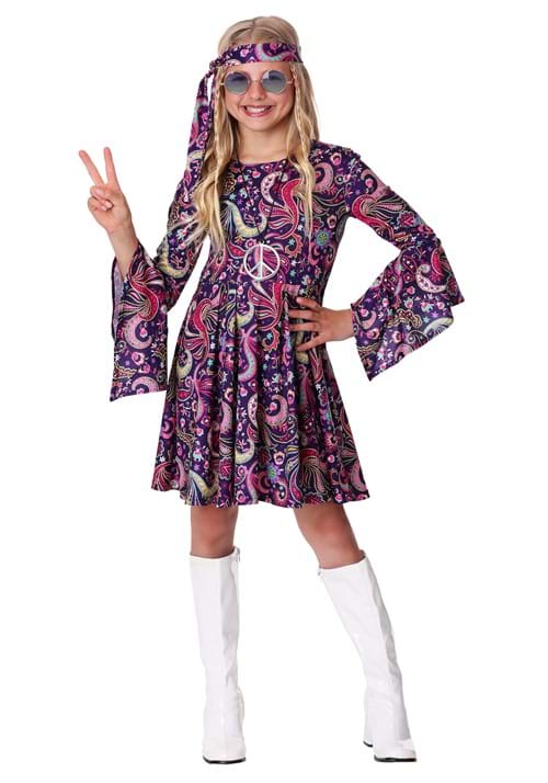 Girl's Woodstock Hippie Costume - US 6570