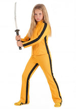 Girl's Yellow Ninja Assassin Costume - US 0415