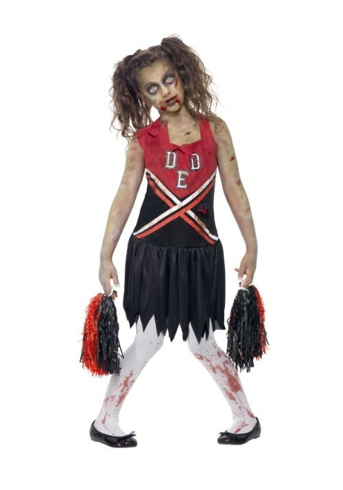 Zombie Cheerleader Costume Dress for Girls - US 0767