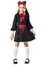 Zombie Victorian Babydoll Costume for Girls - US 9184
