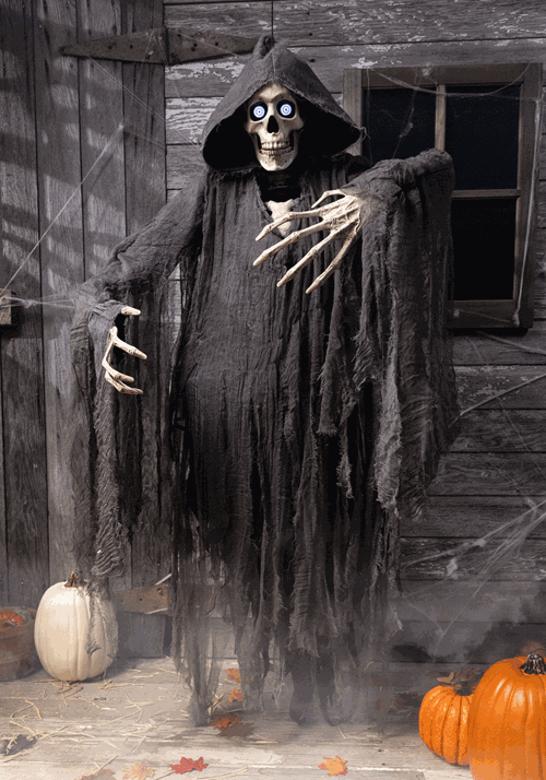 5FT Gleaming Digital Eye Hanging Reaper Seasonal Visions Decoration - US 5874