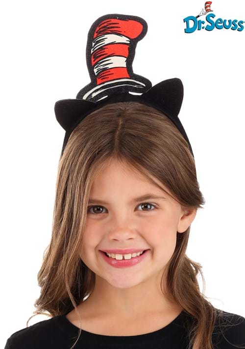 Glittery Dr. Seuss Cat in the Hat Headband Costume Accessory - US 5561