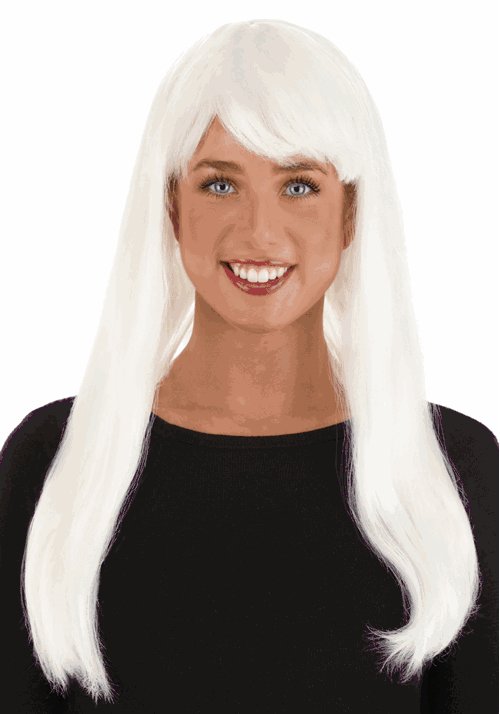 Women's Long Glow in the Dark Costume Wig - US 0229